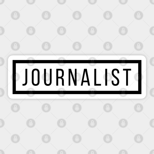 The Journalist Sticker by The Journalist